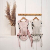 Рюкзак-кенгуру BabyBjorn Mini 3D Jersey Light beige (7317680210876)