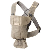 Рюкзак-кенгуру BabyBjorn Mini 3D Mesh, Grey beige (7317680210029)