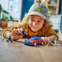 Конструктор LEGO Marvel Автомобіль для перегонів Людини-Павука й Зелений Гоблін з отрутою Венома, 227 деталей (76279)