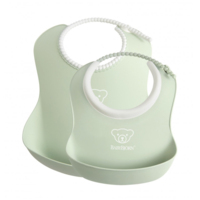 Слинявчик BabyBjorn Powder Green, 2 шт. (7317680467614) 
