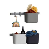 Органайзер Leander, 3 элемента, короткий держатель, серый (5707770601691)