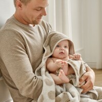 Дитячий рушник для купання Leander Organic Cappuccino (5707770601288)