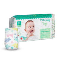 Підгузки Offspring Dinoland, розмір M, 6-10 кг, 42 шт. (DP-OI-FAT-M42P-DNL) 