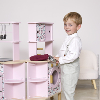 Дитяча кухня Janod, двостороння, зі світлом і звуком, рожевий (J06616)