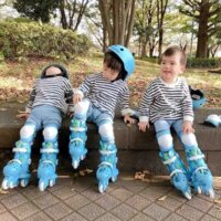 Роликовые коньки YVolution Twista, размер 30-34, голубой (379220)