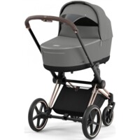 Коляска 2 в 1 Cybex Priam Mirage Grey, шасси Rosegold (929743299)