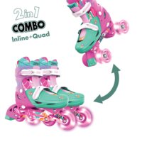 Роликові ковзани NEON Сombo, розмір 34-37, квіти (379306) 