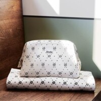 Детский флисовый плед Elodie Details Pearl Velvet Monogram, 75 x 100 см (7333222001290)