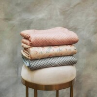 Детский флисовый плед Elodie Details Pearl Velvet Turquoise Nouveau, 75 x 100 см (7333222011008)