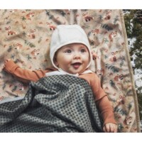 Детский флисовый плед Elodie Details Pearl Velvet Turquoise Nouveau, 75 x 100 см (7333222011008)