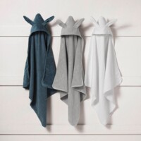 Детское полотенце с уголком Elodie Details Mineral Green Bunny, 80х80 см (7333222006240)