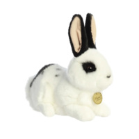 М'яка іграшка Aurora Кролик білий з чорними вухами, 25 см (210788A) 
