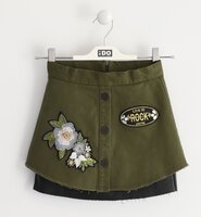 Спідниця iDO для дівчинки 12 років в стилі мілітарі (4.K951.00/5557) 