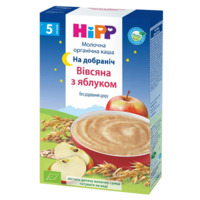 Молочна каша Hipp На добраніч вівсяна з яблуком 250 г (3331) 