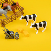 Ігровий набір-конструктор OTAMANKO Веселий хутір: комбайн з прицепом, коні, корови і вівця (5320164)