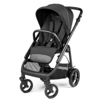  Универсальная коляска 2 в 1 Peg-Perego Veloce True Black, черная (PACK-VEL8100000018)