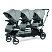 Коляска для тройни Peg-Perego Triplette, серая (PACK-TRIP000000001) 