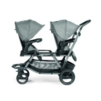 Коляска для двойни Peg-Perego Duette, серая (PACK-DUET000000001)