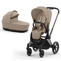 Коляска 2 в 1 Cybex Priam Cozy Beige, шасси Matt Black (271261331) 