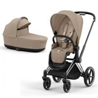 Коляска 2 в 1 Cybex Priam Cozy Beige, шасси Сhrome Black (271261499) 