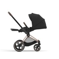 Коляска Cybex e-Priam 2 в 1 Sepia Black на шасі Chrome Brown з електроприводом 