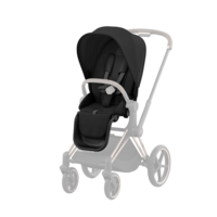 Коляска Cybex e-Priam 2 в 1 Sepia Black на шасі Chrome Brown з електроприводом 
