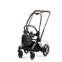 Коляска Cybex e-Priam 2 в 1 Mirage Grey на шасі Chrome Brown з електроприводом (521002349/523000809/523000743)