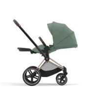 Коляска Cybex e-Priam 2 в 1 Leaf Green на шасі Chrome Brown з електроприводом (521002349/523000839/523000773)