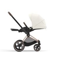 Коляска Cybex e-Priam 2 в 1 Off White на шасі Matt Black з електроприводом 