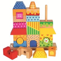 Деревянный конструктор Bino Домик (84151)