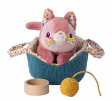 Ігровий набір Lilliputiens Котик Жанетт з корзиною (83546) 