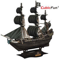 3D пазл CubicFun Корабель "Помста Королеви Анни" (T4005h)