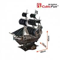 3D пазл CubicFun Корабель "Помста Королеви Анни" (T4005h)
