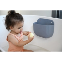 Набір для купання Beaba: іграшки та корзина, силіконові, різнобарвні (920413)