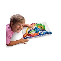 Набор Quercetti для занятий мозаикой (5-10-15-20 мм фишки (300 шт.) + 2 доски) 