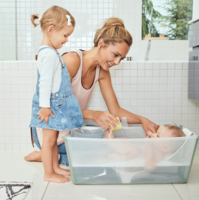 Набор Stokke Flexi Bath: ванночка складная и адаптер, бежевый (531512)
