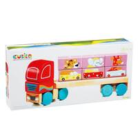 Деревянный конструктор Cubika Грузовик с кирпичиками LM-14