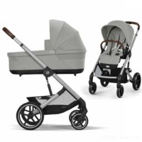 Коляска 2 в 1 Cybex Balios S Lux SLV Stone Grey (524001179/524001341) 