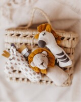 Мини-погремушка Друзья из саванны Лев, Kikadu (26994)