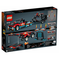Конструктор LEGO Technic Каскадерська вантажівка і мотоцикл (42106)
