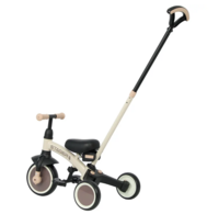 Велосипед біговел з ручкою Qplay Stager 3 в 1 Beige-Brown (T80STAGERBeigeBrown)