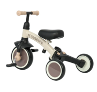 Велосипед біговел з ручкою Qplay Stager 3 в 1 Beige-Brown (T80STAGERBeigeBrown)