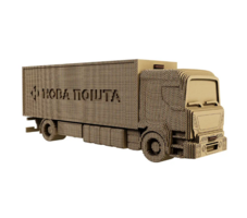 Картонний конструктор Cartonic Вантажівка Нової пошти (CARTNPTRU) 