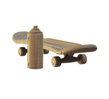 Картонний конструктор Cartonic Скейтборд та балончик (CARTSKATE) 