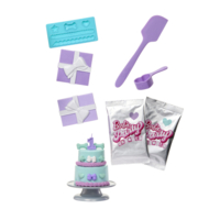 Кукла Barbie Party unboxed в бирюзовых тонах (JFG72)