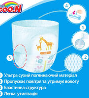 Трусики-підгузники GOO.N для дітей 6-12 кг, розмір M, 58 шт. (843095)