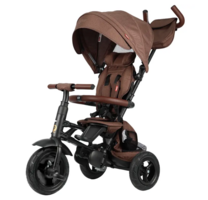 Велосипед складаний триколісний дитячий Qplay Rito Deluxe Brown (S380-17RitoDeluxeBrown) 
