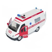 Автомодель Технопарк Газель реанімація зі світлом, укр. озвучка (CT-1276-1U)