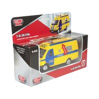 Автомодель Технопарк Газель поліція зі світлом, укр. озвучка (CT-1276-17PU)