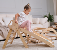 Набір 4в1 Goodevas Монтессорі: трикутник, арка, гірка, подушка (E549)